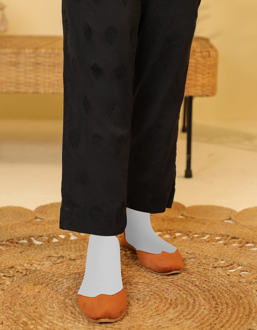 Black Plain Trousers | Jjlt-S-23-8029