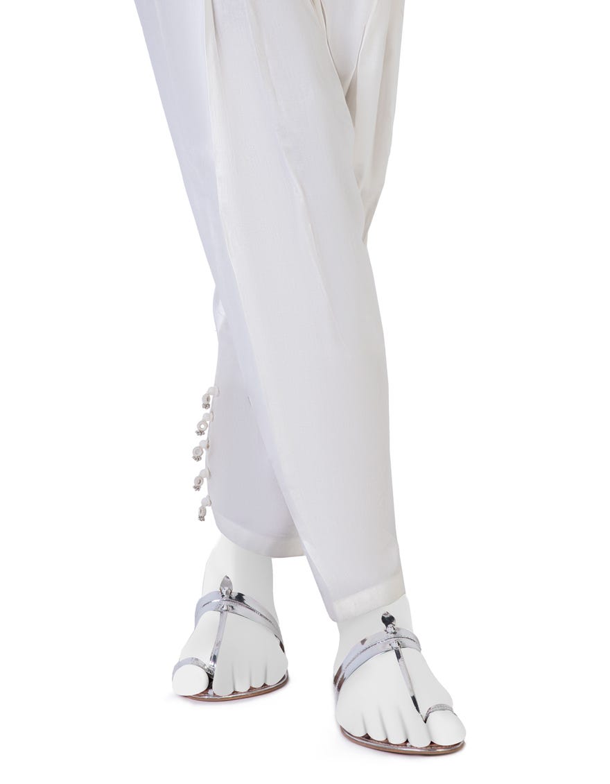 WHITE DYED TROUSERS | JJLT-S-23-8045