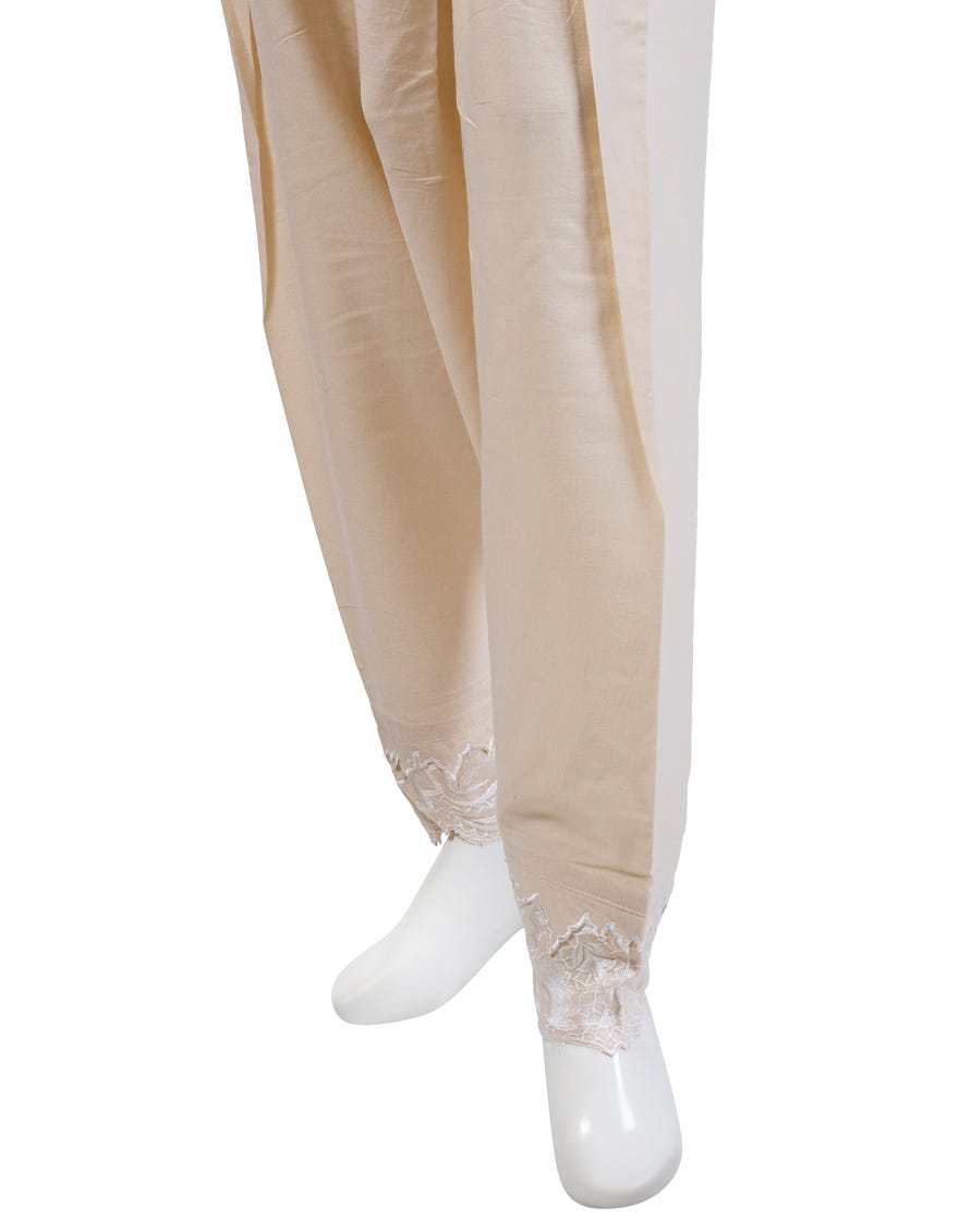 Off White Dyed Shalwar | Jjlt-23-8049