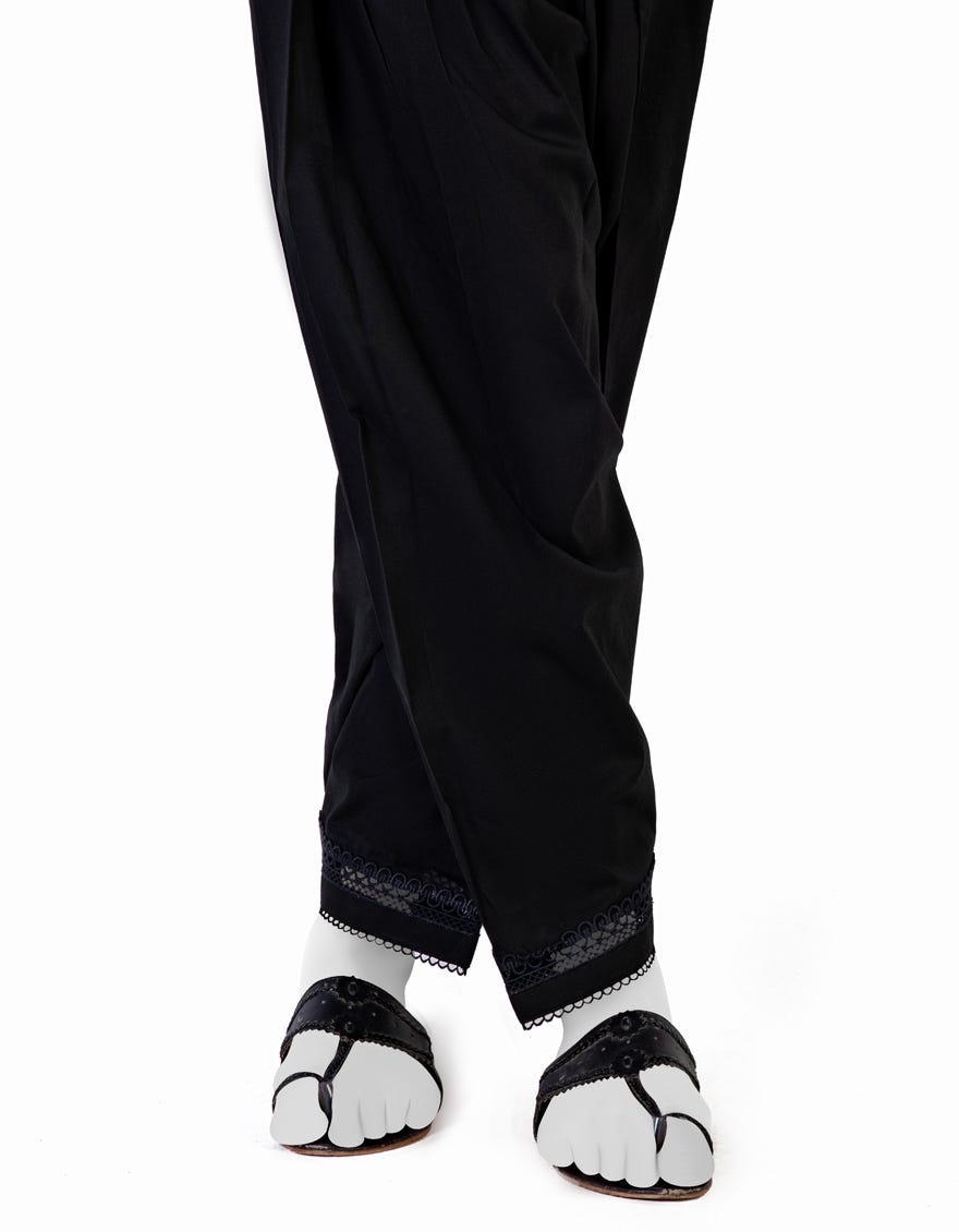 Black Lawn Trousers | Jjlt-S-23-8053