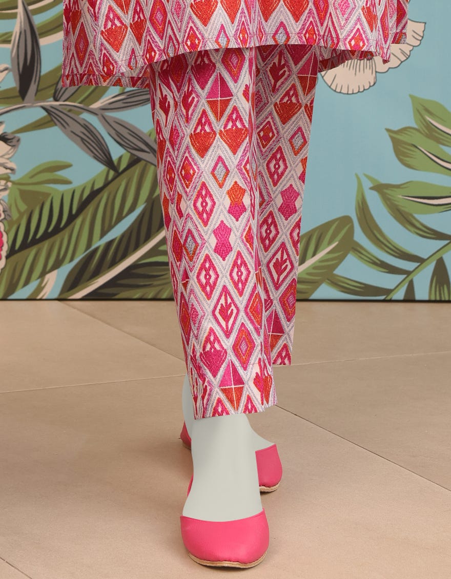 Pink Lawn Trousers | Jjlt-S-24-306