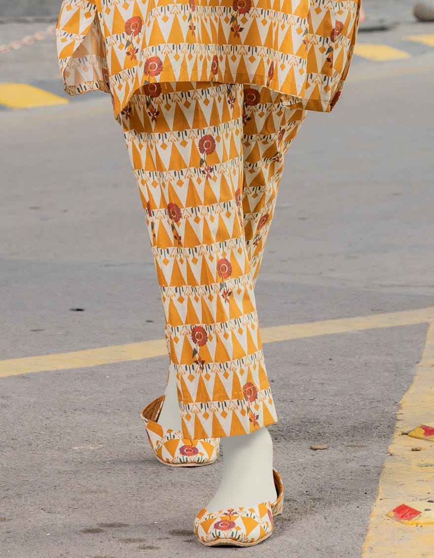 Yellow Lawn Trousers | Jjlt-S-24-369