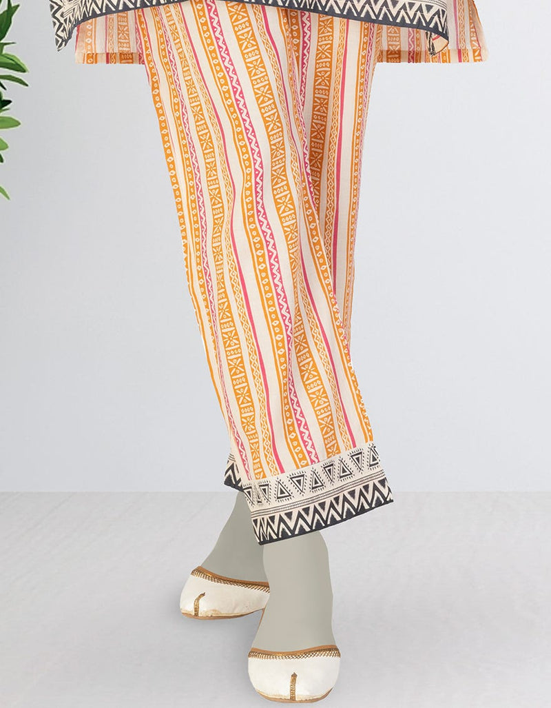 MULTICOLOR PRINTED LAWN TROUSERS