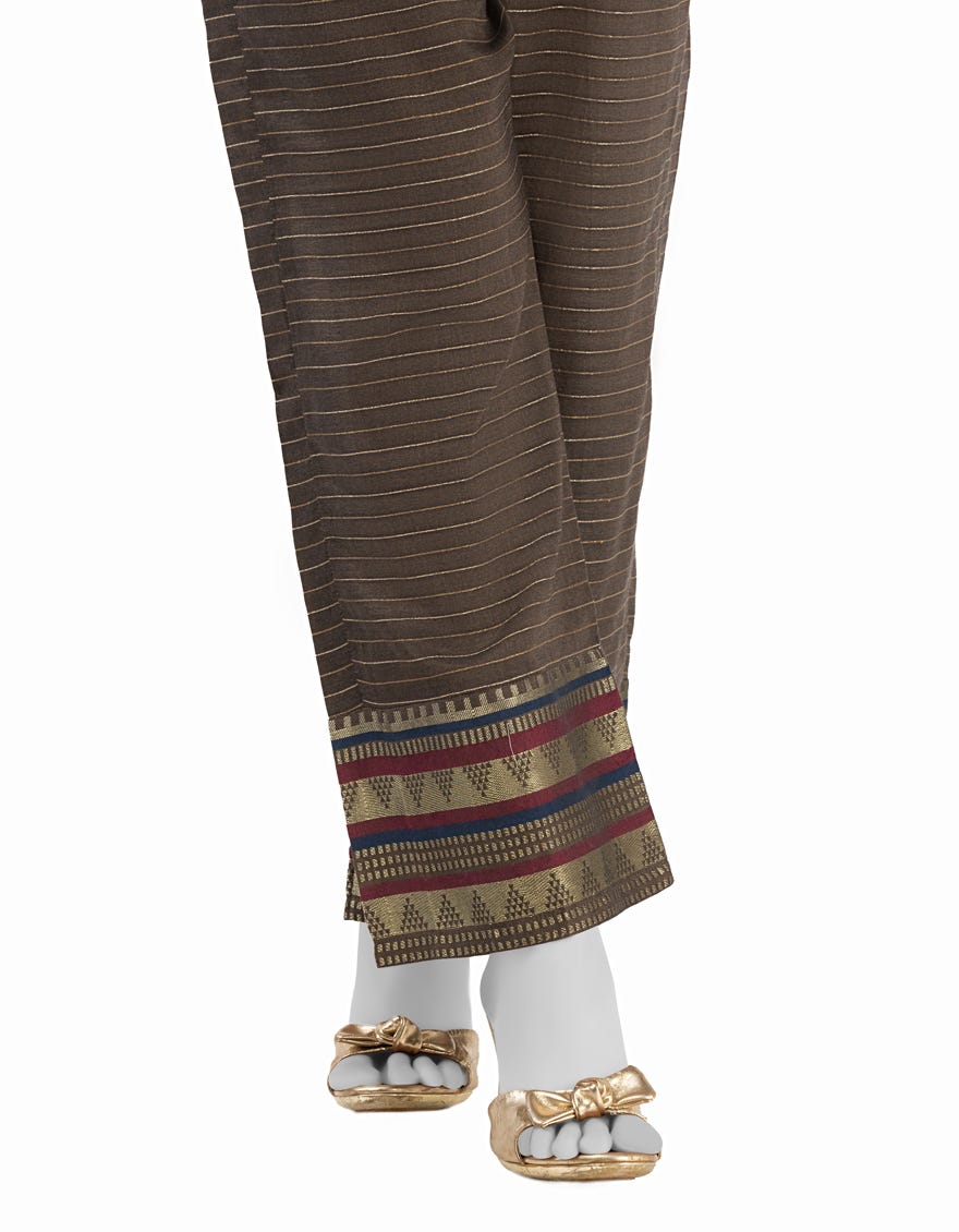 BROWN JACQUARD TROUSERS | JJLT-S-25-8011