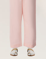 PINK LAWN DYED TROUSERS