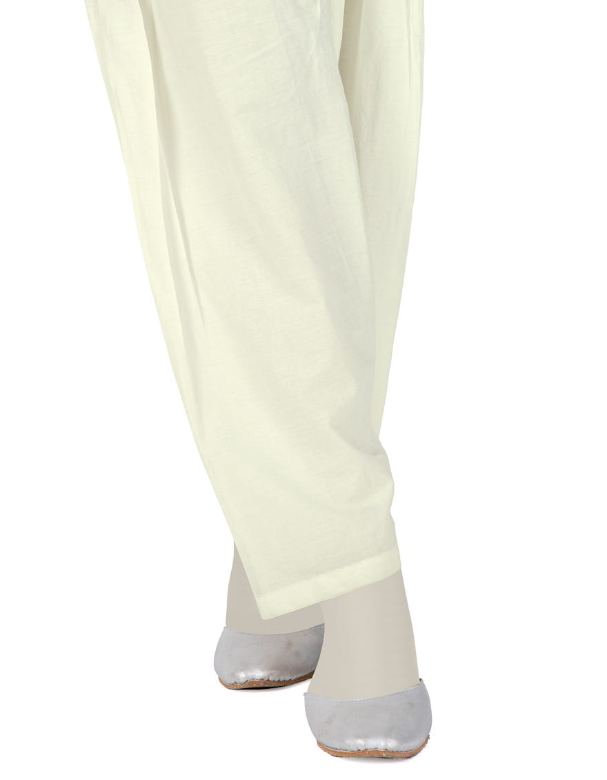 Beige Khaddar Trousers | Jjlt-S-24-8030-D