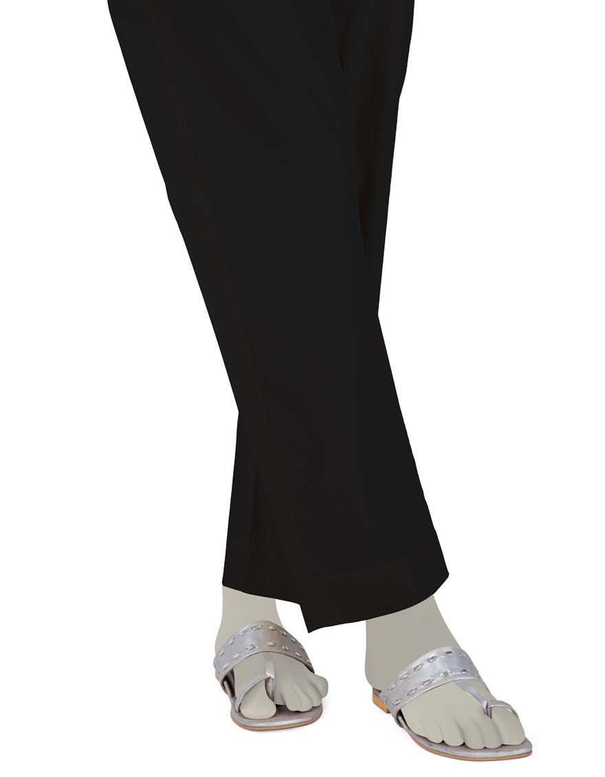 Black Khaddar Trousers | Jjlt-S-24-8031-B
