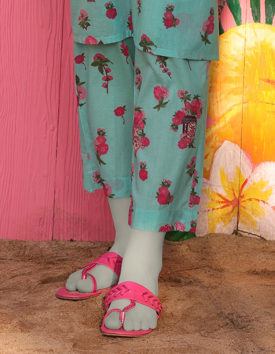 GREEN LAWN PRINTED TROUSERS