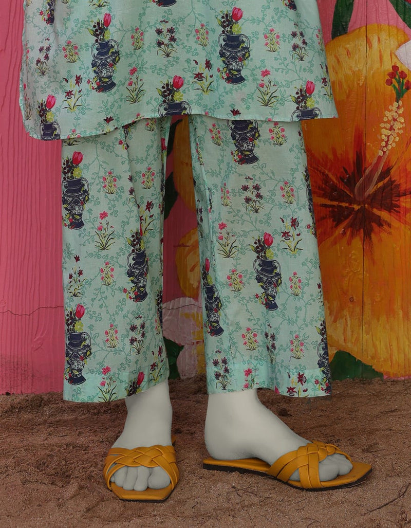 MULTICOLOR LAWN PRINTED TROUSERS