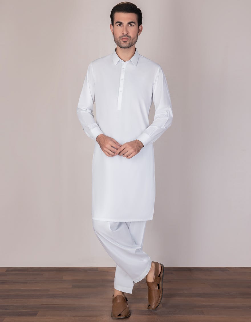 Ice Blue Polyester Unstitched Kameez Shalwar Fabric | Jjms-2305