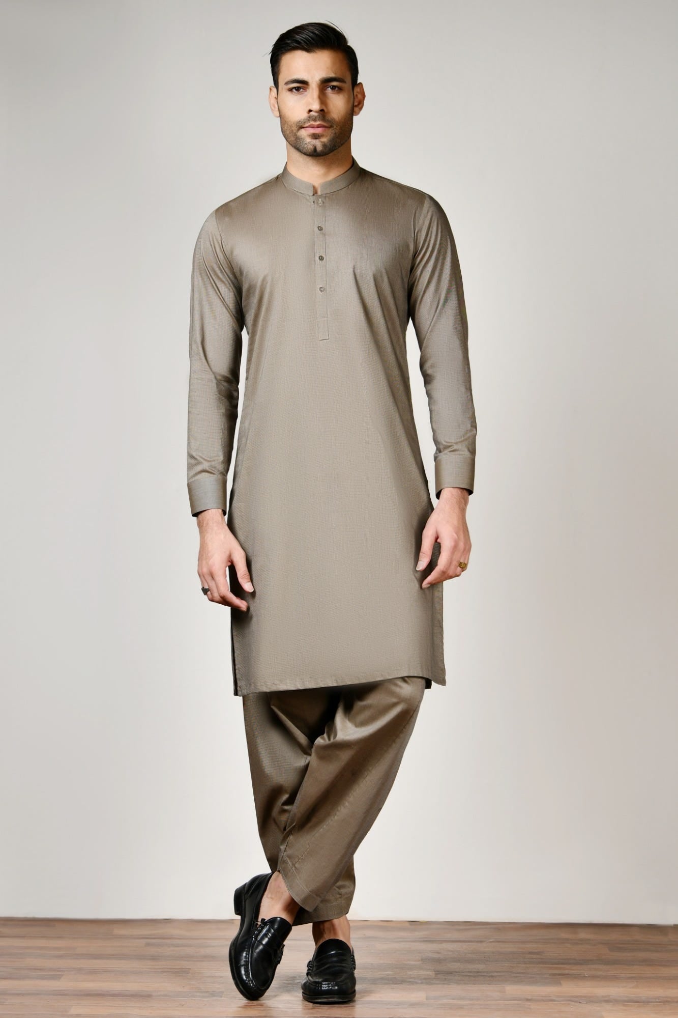 Green Cotton Unstitched Kameez Shalwar Fabric | Jjms-2492