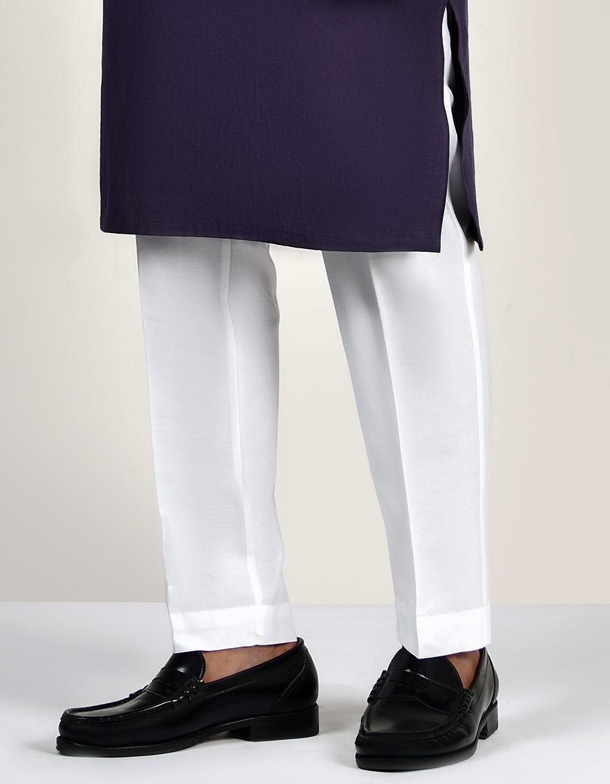 White Cotton Pajama | Jjps-A-303-R17