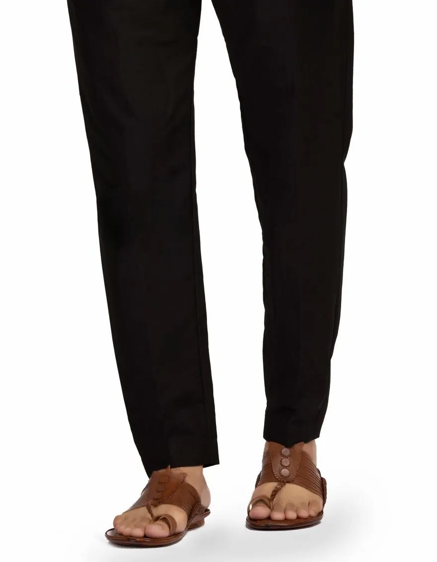 Black Cotton Trouser | Jjmt-201-J-Gm130400