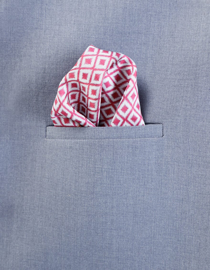 Red Pocket Square | Jjpsq-A-0017