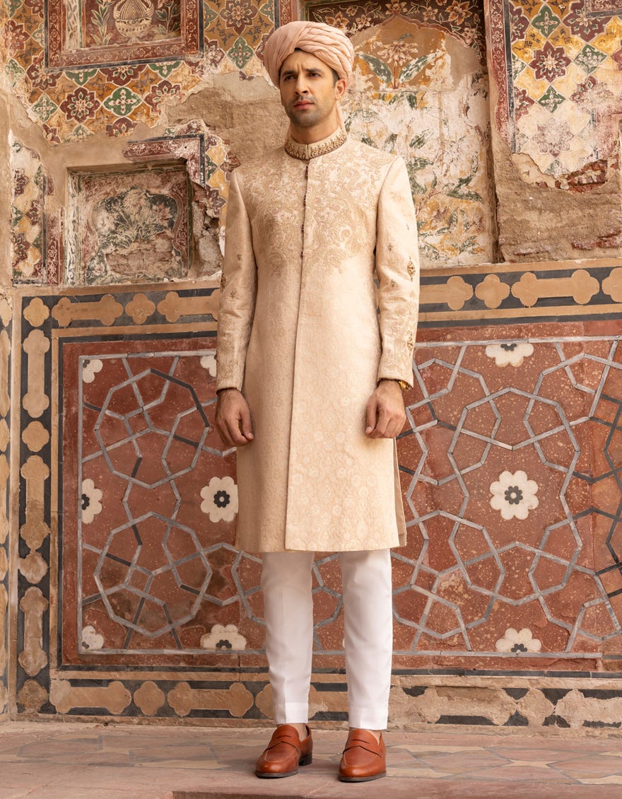Red Sherwani | Jjsw-548