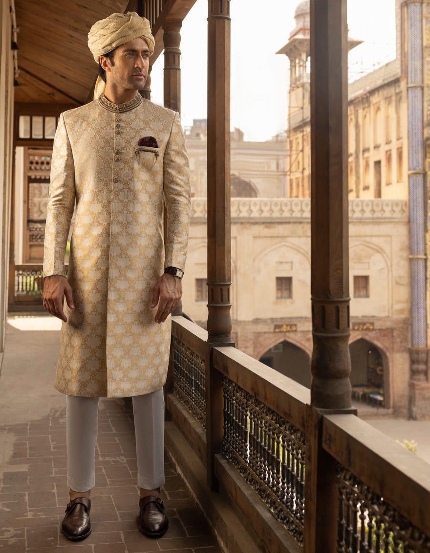 Brown Sherwani | Jjsw-553