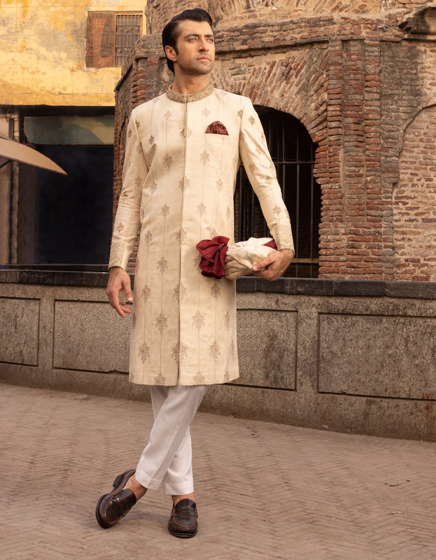 Brown Sherwani | Jjsw-561