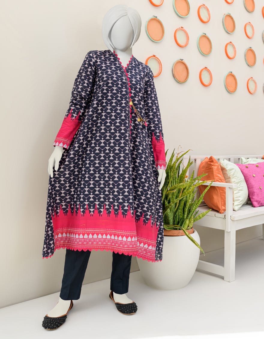 Pink Cambric Kurti | Jygk-S-Jjtk-23-069