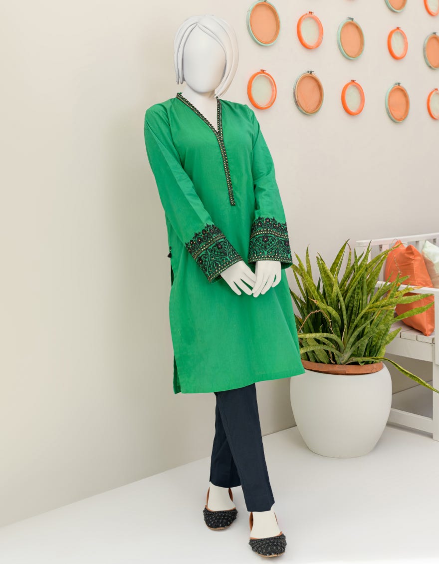 Green Lawn Kurti | Jygk-S-Jjtk-23-075