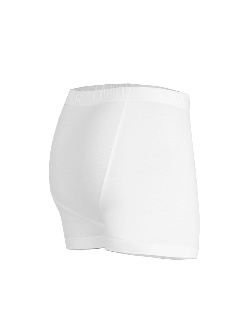 WHITE COTTON BOXER