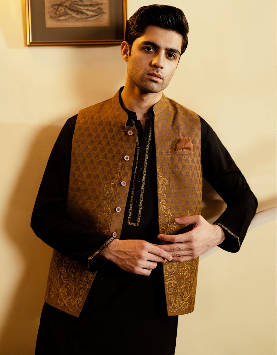 BROWN FORMAL WAISTCOAT