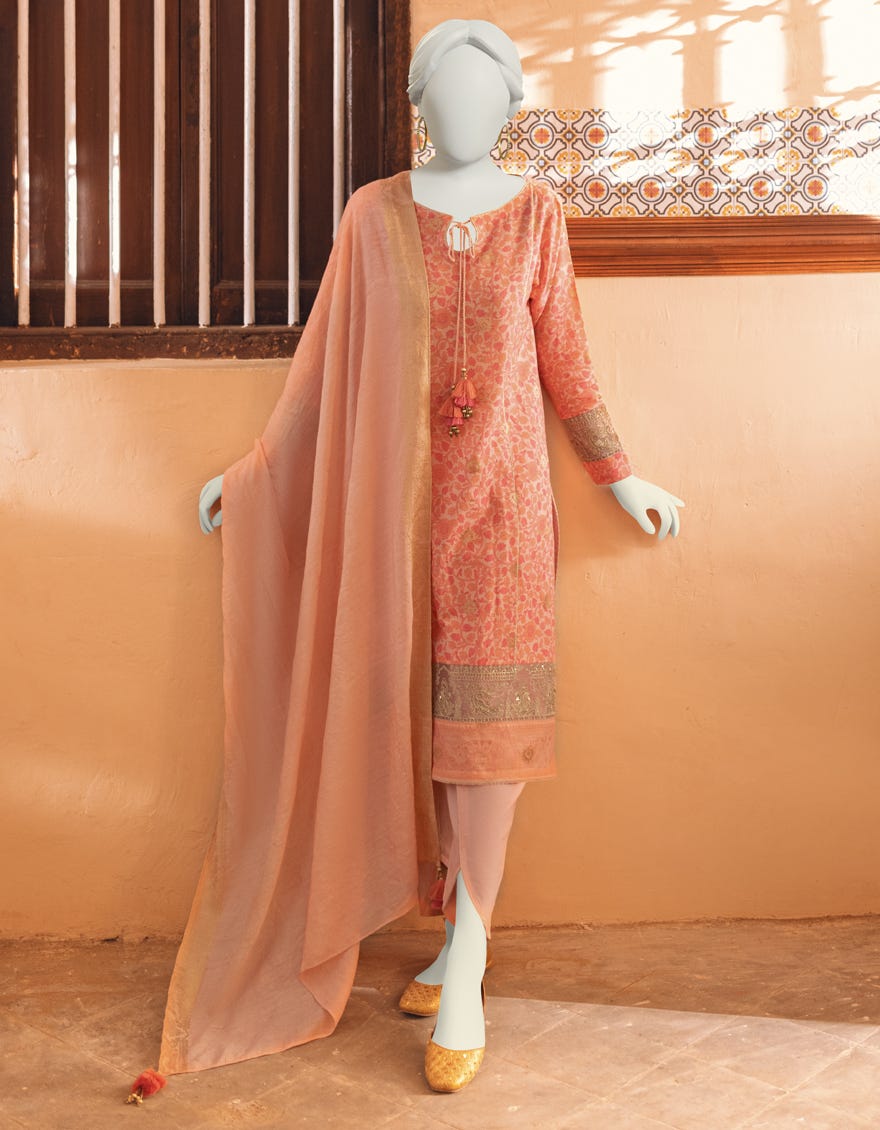 Pink Lawn Unstitched 3 Piece Dress | Jlawn-S-23-307