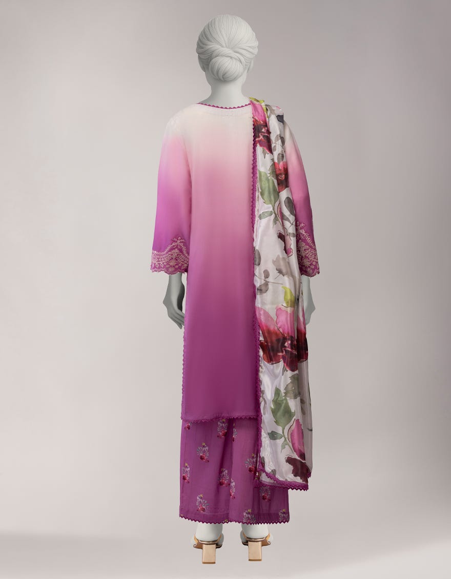 MULTICOLOR LAWN SCHIFFLI 3PC STITCHED