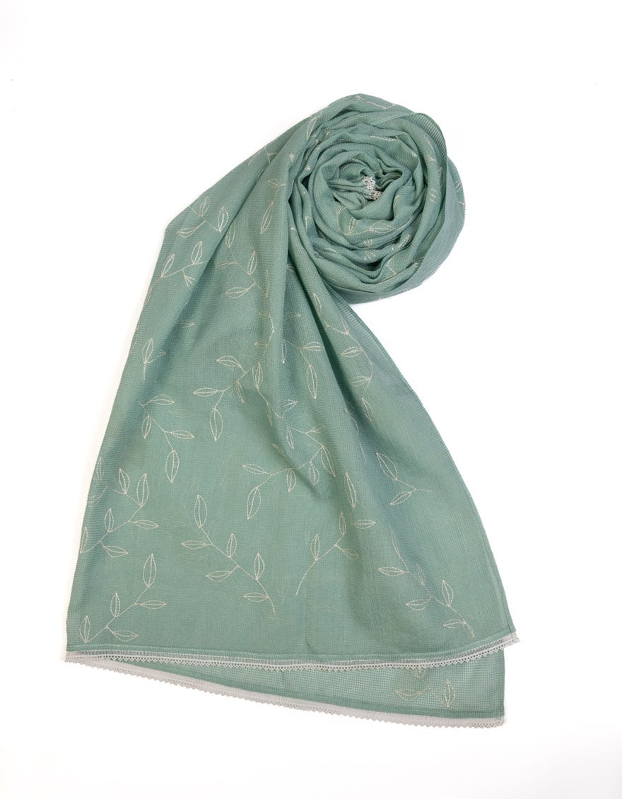 Mint Green Net Dupatta | Jldp-23-121