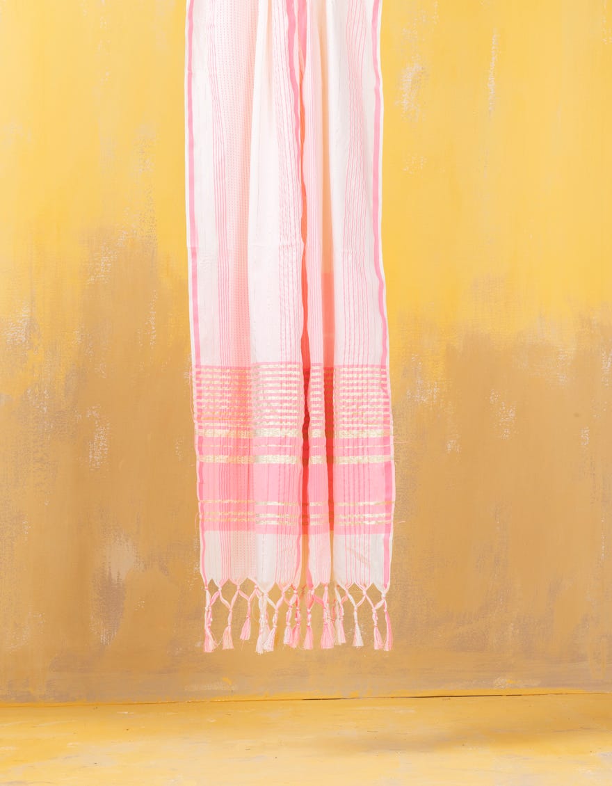 Pink Jacquard Dupatta | Jldp-S-24-2638