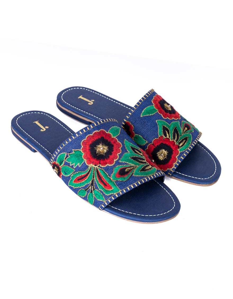 Blue Chappal | Jlfwc-22-012