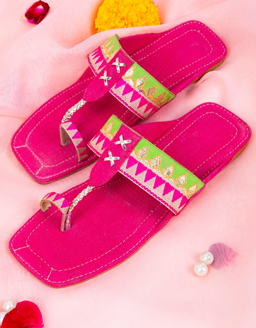 Pink Chappal | Jlfwc-23-017