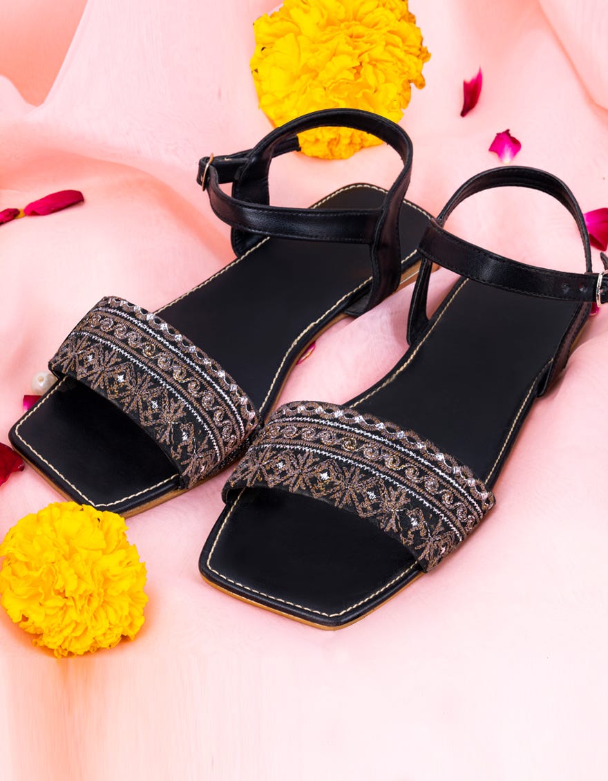 Black Chappal | Jlfwc-23-021