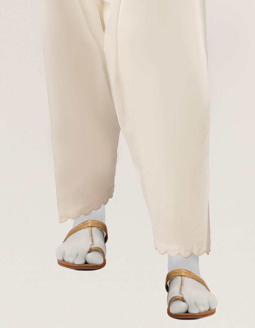 WHITE LAWN SHALWAR