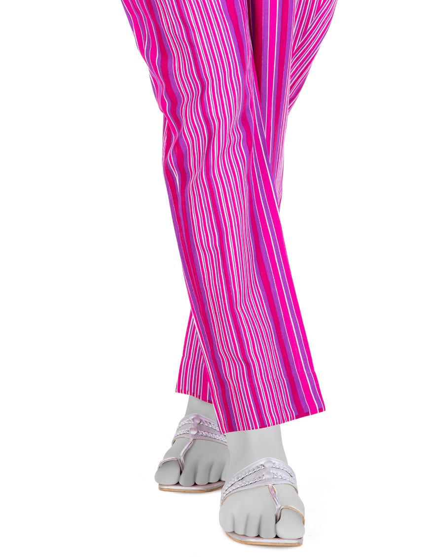 PINK CAMBRIC PRINTED TROUSERS | JJLT-W-24-3064