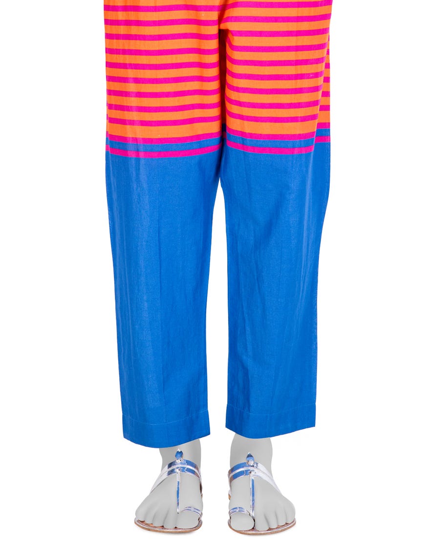 MULTICOLOR CAMBRIC PRINTED TROUSERS | JJLT-W-24-3066