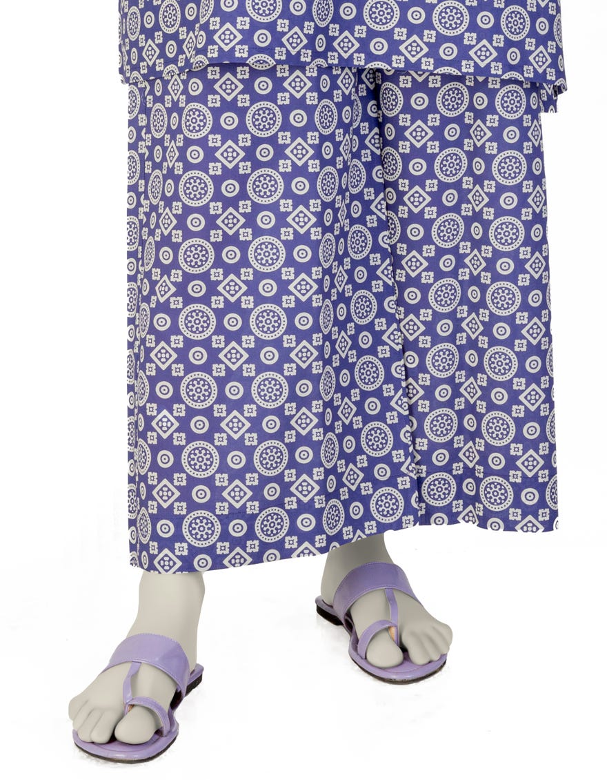 BLUE LAWN PRINTED TROUSER