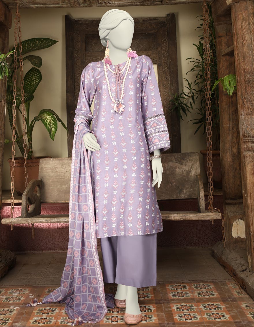 Multicolor Lawn Unstitched 3 Piece Dress | Jlawn-S-24-572