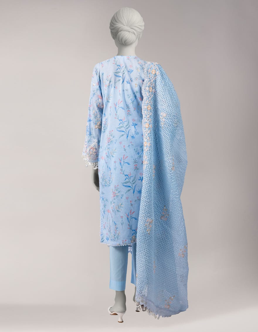MULTICOLOR DORIA EMBROIDERED UNSTITCHED 3PC