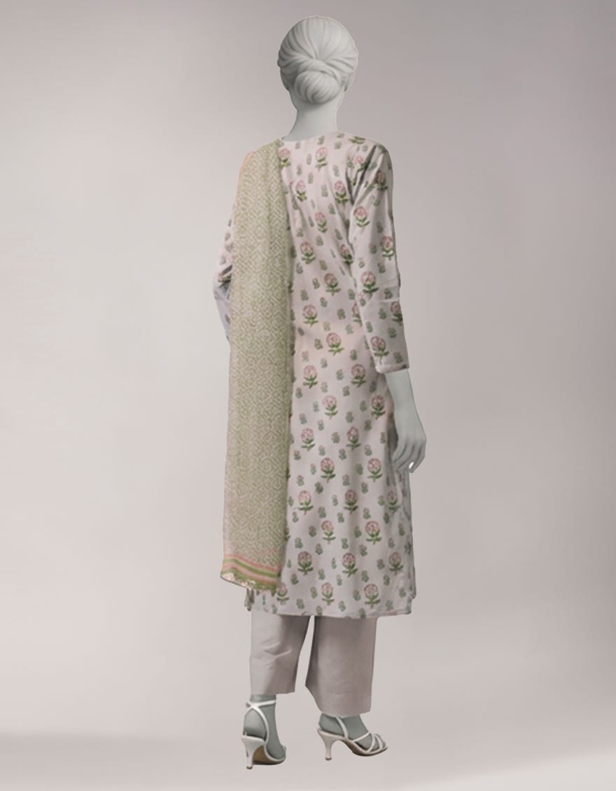 MULTICOLOR LAWN PRINTED UNSTITCHED 3PC