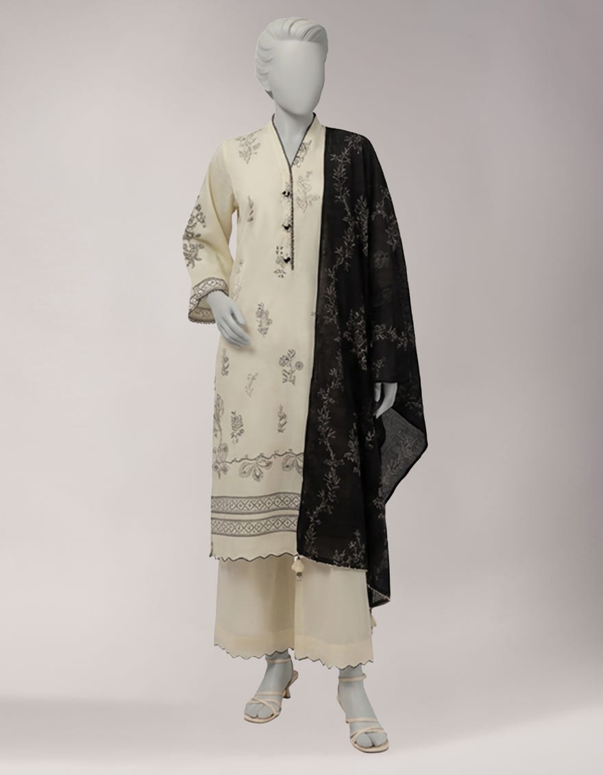 MULTICOLOR LAWN PRINTED UNSTITCHED 3PC