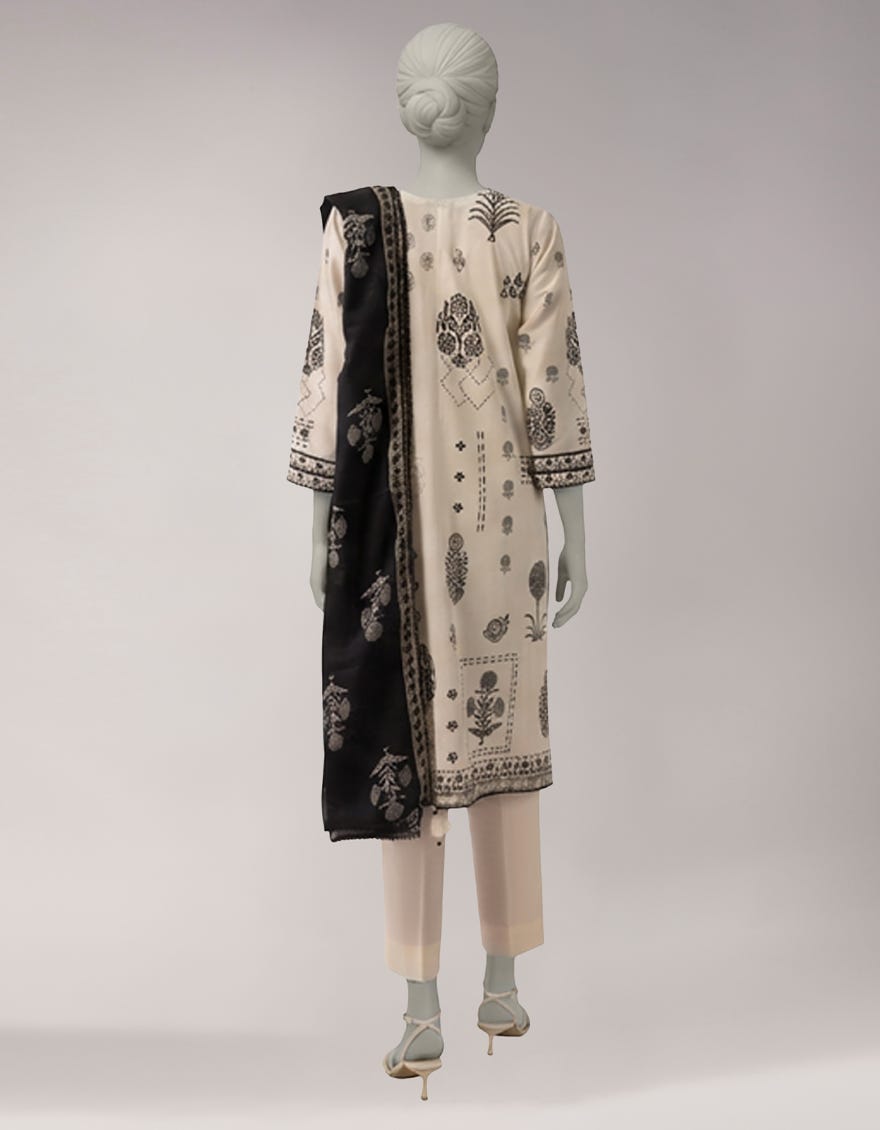 MULTICOLOR LAWN PRINTED UNSTITCHED 3PC
