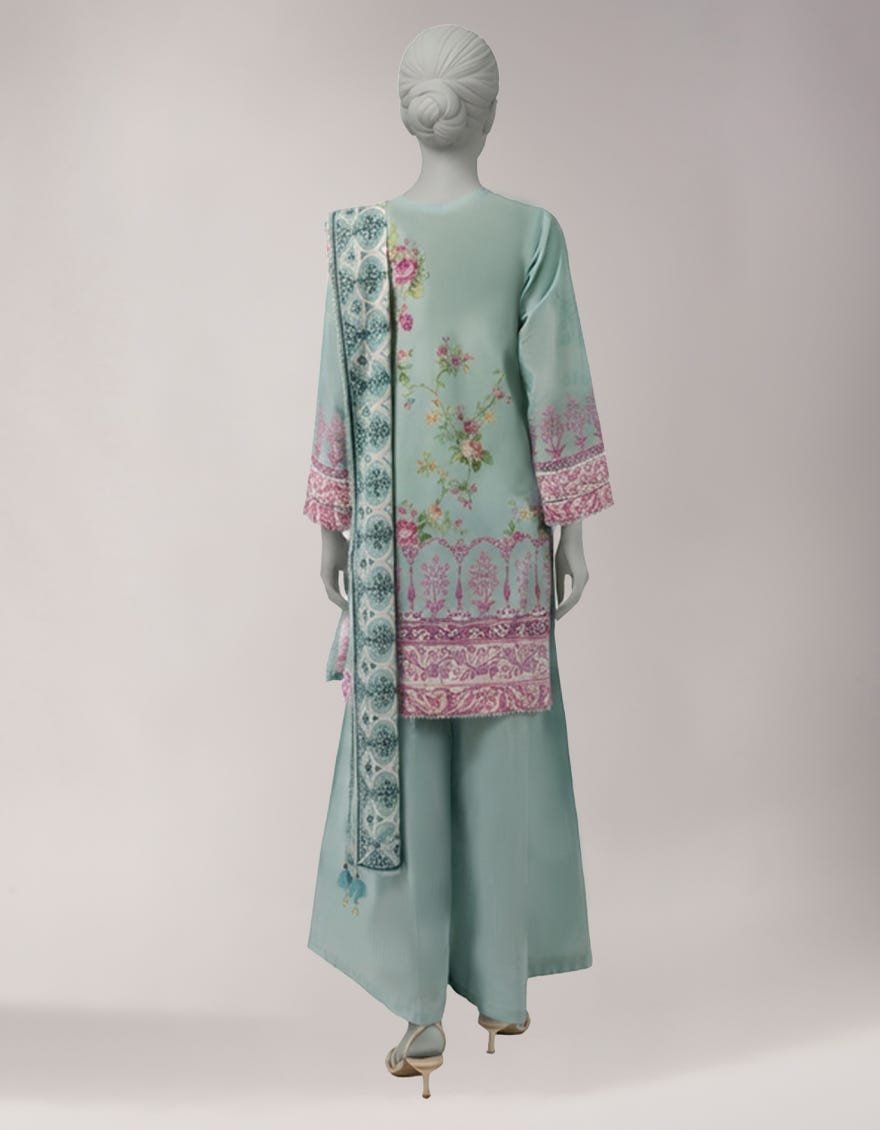 MULTICOLOR LAWN DIGITAL PRINTED UNSTITCHED 3PC