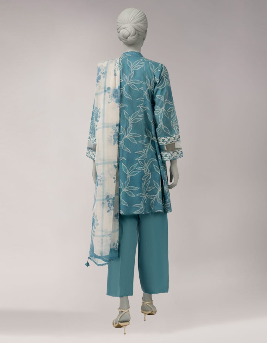 MULTICOLOR LAWN EMBROIDERED UNSTITCHED 3PC