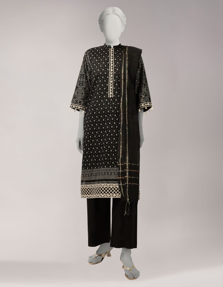 MULTICOLOR LAWN EMBROIDERED UNSTITCHED 3PC