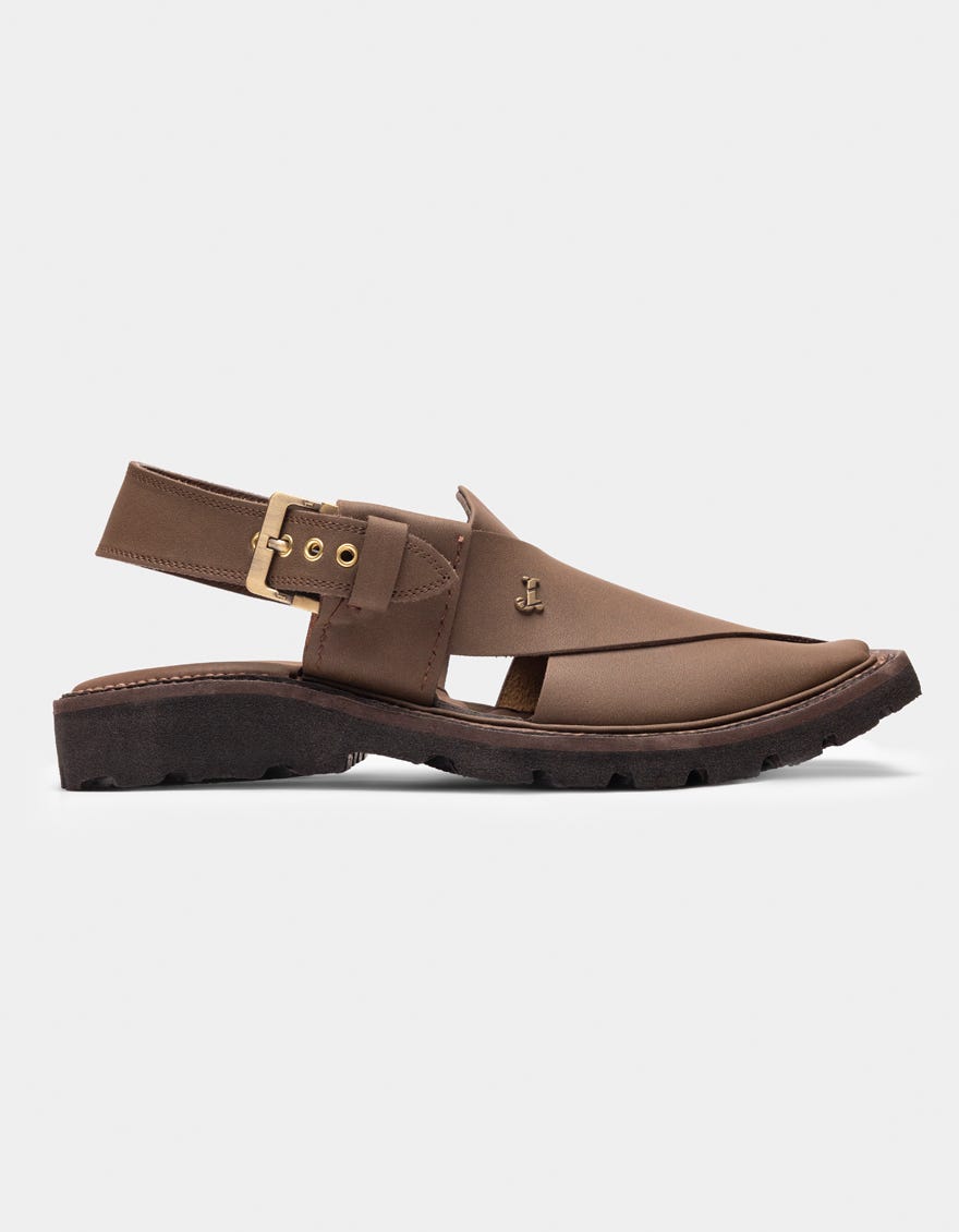 CAMEL BROWN PESHAWARI SANDALS