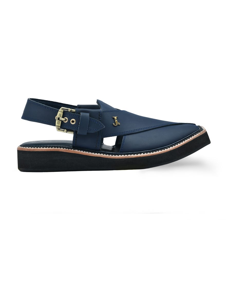 BLUE TRENDY PESHAWARI SANDALS