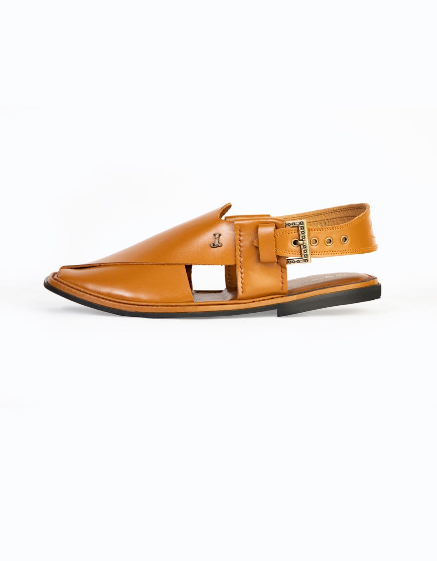 Brown Trendy Men Peshawari Chappal | Jjfw-Jpc-11396