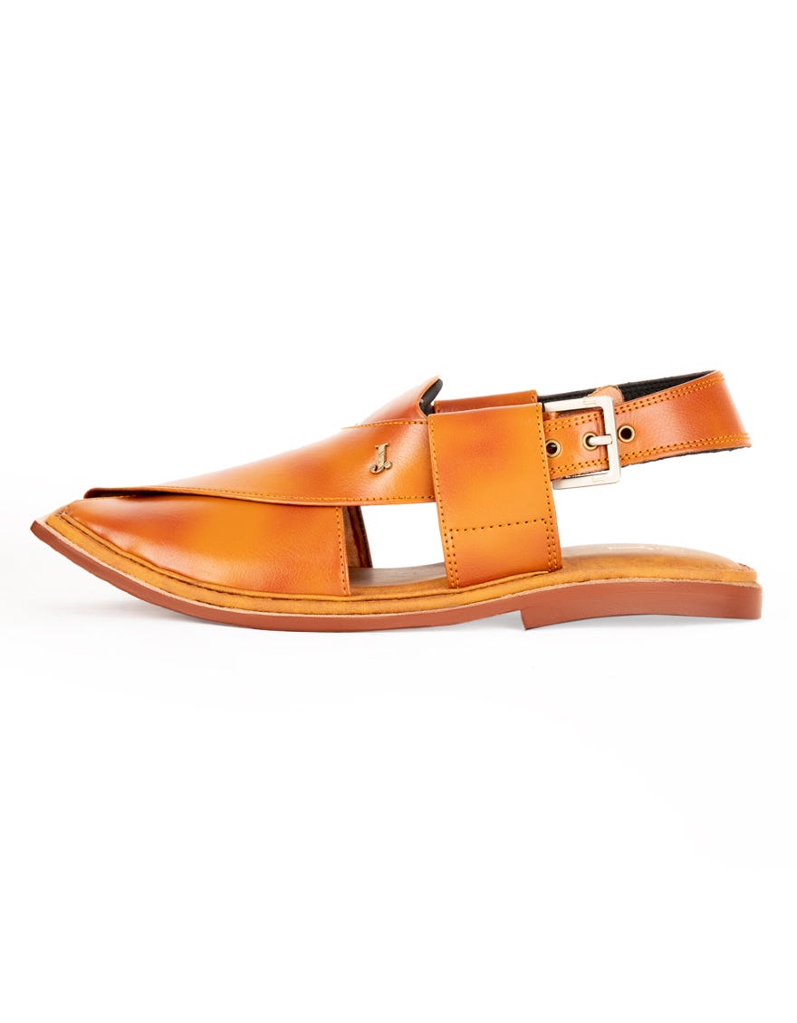 Rust Trendy Peshawari Chappal | Jjfw-Jpc-11435