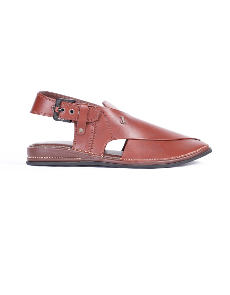 MAROON TRENDY PESHAWARI SANDALS