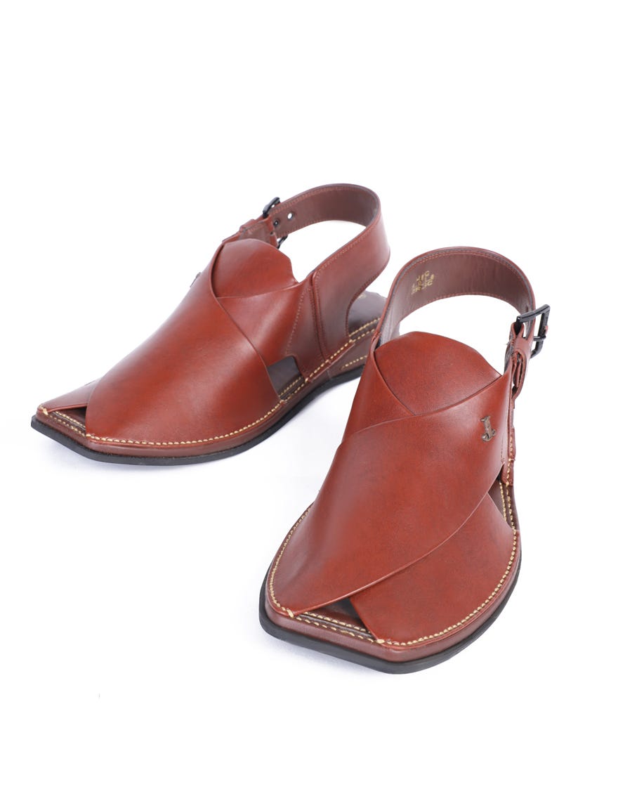 MAROON TRENDY PESHAWARI SANDALS